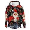 Suéter con capucha para pareja, impresión digital 3D, Navidad, para hombre y mujer, nuevo, Amazon AliExpress Pinduoduo, transfronterizo europeo y americano
