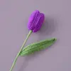 Galhos de Flores Tulipa de Lã Fresca Pequenos, Fio de Algodão, Material de Buquê Acabado, Material de Flores para Segurar na Mão, Estilo Elegante para Família