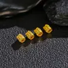 Plata S925 Chapada en Oro Patrón de Pez Barril Pentagonal Cuentas Accesorios Pequeños DIY Moda Nuevo Estilo Chino Estilo Personalizado Accesorios Versátiles
