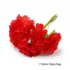 Flor Artificial Roja Grande Flor de Espuma Fruta de un Solo Lado Accesorios Hechos a Mano para Manualidades para Hacer Pasador Flor Envuelto Material para Joyería