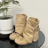 Zapatos Mary Jane Franceses de Dos Vías Botas de Tacón Apilado Otoño 2026 Botines Súper Calientes