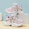 Zapatillas Deportivas para Niñas Estudiantes, Temporada Primavera/Verano 2026, Malla Transpirable, Hebilla Giratoria, Zapatos de Papá, Zapatillas para Correr para Niños Mayores