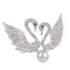 Broche de Cisne para Mujer, Regalo del Festival Qixi, Pin Anti-Exposición, Accesorio de Ropa Versátil de Nicho, Venta al por Mayor de Fábrica de Joyería