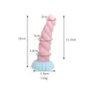 Qianbaiqu Dildo de Silicona Dildo Erótico Femenino Juguete Sexual Productos Sexuales para Adultos Dispositivo de Masturbación de Inserción Trasera