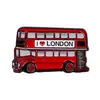 Broche de Autobús de Londres Insignia Metálica de Dibujos Animados Joyería Creativa con Letras Inglesas Medalla Broche para Ropa Accesorios Ingleses