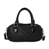 Bolso de textura tejida para mujer 2026 nuevo estilo moderno de verano tacto de alta gama bolso de mano tipo bola de boliche bolso cruzado de un solo hombro para el trabajo