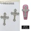 X55 Joyería para Uñas Retro Transfronteriza Cross Nail Art Joyería al por Mayor Aleación Estilo Punk Grande Accesorios de Decoración para Uñas Corazón de Cuervo