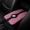 Decoração de crisântemo tridimensional em couro bordado e cravejada de diamantes para case de apoio de braço central de carro transfronteiriço Amazon AliExpress feminino