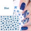 Transfronteiriço fonte nail art adesivo ins popular laser 3d estrela do prego adesivo glitter efeito unha