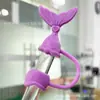Tampa de Palito de Silicone 10mm Transfronteiriça Padrão Escama de Peixe Plug de Palito Tampa de Palito Grau Alimentício Tampa de Silicone para Palito Sereia Tampa de Proteção contra Poeira de Silicone para Palito