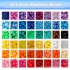Cuentas de Cubo de Colores de 24 Compartimentos Transfronterizas Cuentas Sueltas Set de Cuentas para Manualidades Cadena para Teléfono Móvil Hecha a Mano Llavero Accesorios