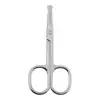 Tijeras para Pelos de la Nariz de Acero Inoxidable, Tijeras de Belleza para Recortar Pestañas y Cejas, Herramientas de Belleza con Puntas Redondas, Curvas y Puntiagudas Bc2.0A