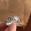 Nuevo Anillo Graffiti Crayon Shin Nuevo Anime Dibujos Animados Anillo de Apertura Kloomi Doraemon Anillo Ajustable