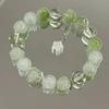 Pulsera Floral de Fresia Limón Explosión de Libro Rojo Súper Hada Blanco Verde Pulsera Floral Novia Estudiante