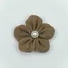 Flor de Pétalas Cinco Flores Bordada à Mão Estilo Coreano Flor Tridimensional Feita à Mão DIY Acessórios para Roupas Acessórios de Cabelo Acessórios para Sapatos Flor Atacado