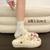 Sandálias Slip-On Versáteis de Verão para Uso Externo e no Trabalho com Estampa de Gato Tendência Chinelos Confortáveis Leves de Bico Fechado para Mulheres