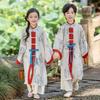 Roupas Tradicionais Chinesas para Meninos e Meninas, Roupões de Estilo Antigo para Meninos, Roupas de Estilo Chinês Moderno para Meninas, Trajes Tang para Apresentação de Alunos no Festival do Meio Outono e Dia Nacional