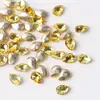 Rincones para Uñas de Celebridad de Internet [Forma de Gota con Base Puntiaguda] Rincones de Uñas Coloridos Súper Brillantes Accesorios Estilo Ins Piezas de Decoración DIY