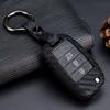 Aplicável a Kia Fredi k3k2 Kaishen k4 Huanchi kx7 chaveiro dobrável de fibra de carbono e borracha macia capa concha fivela