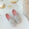 Fábrica al por mayor de zapatos de primavera Teddy Moon, suela suave, tamaño grande, antideslizantes, cálidos, con tacón, para primavera y otoño, para mujeres embarazadas, zapatos de interior posparto