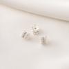 Cobre Banhado 18K Ouro Real Alta Proteção Zircão Dupla Face Toray Feito à Mão Pulseira DIY Pulseira Ouro Branco Contas de Prata