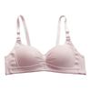 Sutiã Simples Feminino Roupa Íntima com Franzido Para Meninas Peito Grande Peito Pequeno Sem Aro 16-18-24 Anos Estudantes do Ensino Médio