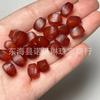 Contas de barril torcidas de ágata vermelha de material antigo embrulhadas em pasta natural da região de Xizang para brincar de texto DIY, contas de Buda, acessórios de joalheria, corrente para celular