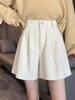 Novos Shorts de Veludo Cotelê Outono/Inverno 2026 para Mulheres, Calças de Cintura Alta Emagrecedoras de Perna Larga, Peça de Roupa Exterior Estilo Coreano, Shorts Boot Estilo Chanel