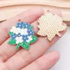 Accesorios para Joyería DIY Flor de Lirio Hortensia Girasol Esmalte Aleación Llavero Colgante de Collar Encanto de Ramo