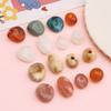 Contas acrílicas de duas cores com furo grande em formato de contas para pulseira colar pingente de roupa acessórios vintage feitos à mão DIY