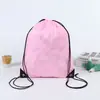 Mochila de Poliéster com Logo para Evento de Maratona 210D Bolsa com Cordão Bolsa Promocional Saquinho com Cordão 210D