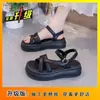 Sandalias de Suela Gruesa para Mujer, de Moda para Uso en Exteriores, Nuevas Sandalias de Verano 2026, Sandalias de Playa Antideslizantes con Suela Suave para Mujer para Usar con Faldas