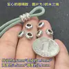 Plata de Ley S925 Retro Seis Caracteres Verdad Agujero Grande Rueda de Cuentas Tejido Pulsera Collar Cordón DIY Seiko Combinación