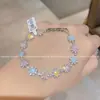 Diseño de Nicho, Elegante y Exquisito Cristal Brillante Temperamento, Pulsera de Nicho Exquisita de Lujo Ligero, Joyería de Mano de Moda Personalizada para Mujer