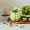 Vaya, tenedores de fruta de cerámica estilo crema, lujo ligero y sensación de alta gama, juego multifuncional de tarro de almacenamiento para el hogar y tenedores al por mayor