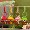 Llavero Colgante Original Autorizado de Panda Rojo Escape Azul Dibujos Animados Llavero Divertido para Coche Regalo Pequeño Venta al por Mayor