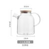 Tetera de Vidrio Resistente al Calor Estilo Nórdico con Flores Calentada por Velas Juego de Té de Flores y Plantas Tetera de Frutas Juego para el Té de la Tarde Tetera Transparente