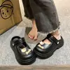 Lindas Pantuflas Cerradas de Hello Kitty para Mujer, Nuevas para Primavera/Verano 2026, Medias Pantuflas Antideslizantes que Aumentan la Altura, Sandalias Cerradas