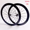 Quadro Não Rotulado Altura 50mm Bicicleta de Estrada Freio V/C/Disco Puxada Reta Aerodinâmico Conjunto de Rodas 700C Guidão Reto Xieda