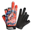 Guantes de Pesca Expuestos Tres Dedos Volando Golpear Pesca Hombres Verano Luya Medio Dedo Guantes Protector Solar Antideslizante Seda de Hielo Transpirable Delgado