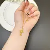 Nueva Cadena para Clavícula de Estilo Chino Vietnamita Chapada en Oro, Collar Serpiente de Lujo Ligero con Forma de Cetro para Mujer, Joyería Versátil y Duradera