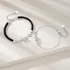 Processo de galvanoplastia de cuproníquel direto da fábrica com pulseira de casal no mesmo estilo