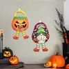 Bolsa de Dulces de Regalo de Halloween Nueva Transfronteriza para Niños, Bolsa de Tote Creativa con Estampado de Calabaza de Dibujos Animados y Gnomo, Tela No Tejida