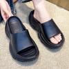 Sandalias y Pantuflas para Mujer Verano Nueva Llegada Moda Nueva Llegada Antideslizantes de Plataforma con Tacón Alto para el Hogar Interior 2025
