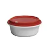 Tazón Redondo Desechable 1750ml Caja de Empaque con Tapa de Cierre, Tazón para Sopa Picante Hot Pot para Llevar, Gran Capacidad con Tapa