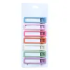 Pinzas de clip de pico de pato de color arcoíris accesorios para el cabello de chica fresca nuevo clip metálico cuadrado de punta de 6 cm color caramelo