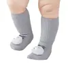 Calcetines para Bebés Niños y Niñas, Recién Nacidos y Niños Pequeños, Calcetines de Media Pantorrilla para 0-3 Meses, Ajuste Holgado Que No Aprieta las Piernas, Calcetines de Algodón para el Suelo de Primavera y Otoño