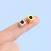 Contas Quadradas Polidas com Furo Passante Contas para Joias de Aço Inoxidável Contas Soltas Materiais para Colares DIY Acessórios Contas Espaçadoras Podem Ser Gravadas