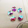Pedras Strass Pontiagudas em Formato de Flor de Ameixa Cristalizadas Transfronteiriças, Pedras Strass Coloridas para DIY de Flores, Acessórios para Decoração de Capa de Celular