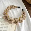 2026 Nova Faixa de Cabeça Elegante e Exquisita com Bolinhas e Cabeça Serrilhada Torcida, Faixa de Cabeça Fofa de Coroa Alta com Toque de Luxo, Acessório de Cabelo Antiderrapante